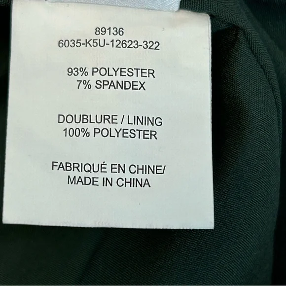 Melanie Lyne forest green long blazer coat open front clasp closure Sz 12 NWOT - Picture 10 of 12